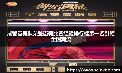 成都街舞队荣登街舞比赛经验排行榜第一名引领全国潮流